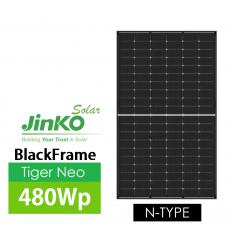 Panou fotovoltaic 480 Wp monocristalin Jinko Solar, JKM480N-60HL4-V (BlackFrame) (N-TYPE)