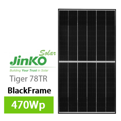 Panou fotovoltaic 470 Wp monocristalin Jinko Solar, JKM470M-7RL3-V (BlackFrame)
