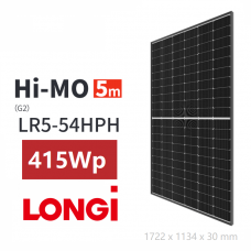 Panou fotovoltaic 415 Wp monocristalin LONGi Solar, LR5-54HPH-415M (BlackFrame)