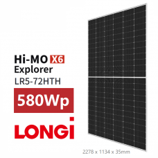 Panou fotovoltaic 580 Wp monocristalin LONGi Solar, LR5-72HTH-580M (HiMo6 Explorer)