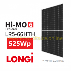 Panou fotovoltaic 525 Wp monocristalin LONGi Solar, LR5-66HTH-525M (HiMo6 Explorer) (BlackFrame)
