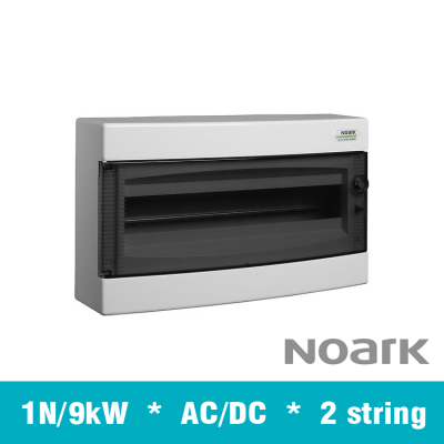 Tablou electric sistem fotovoltaic AC/DC, 2 siruri, putere invertor 9kW, monofazat (NOARK)